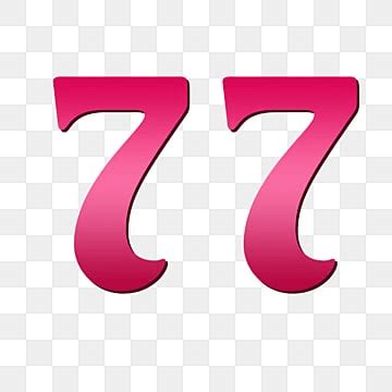 Logo Number 77 Simple Design Display, Hut Ri 77th, Dirgahayu 77th ...
