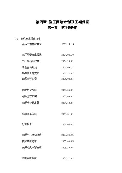 第四章 施工网络计划及工期保证.doc_工程项目管理资料_土木在线