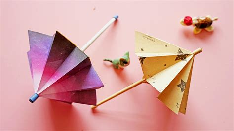 哪些小学生手工简单又漂亮？3步做出一把精致的小纸伞！_伊秀视频|yxlady.com