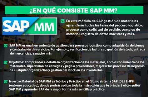 SAP MM Gestión de Materiales y Almacén - Formación en SAP