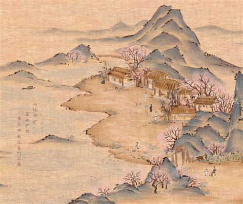 桃花源记（陶渊明）|插画|艺术插画|果陀 - 原创作品 - 站酷 (ZCOOL)