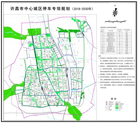 许昌市中心城区停车设施专项规划批前公示
