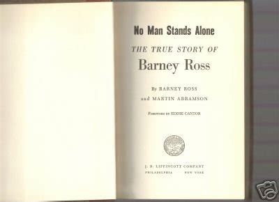 BARNEY ROSS SIGNED BOXING BOOK! "NO MAN STANDS ALONE | #31847477