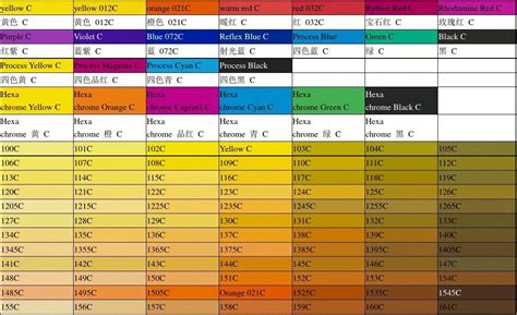 福利】常用颜色色谱表，设计者必备工具！_二进制