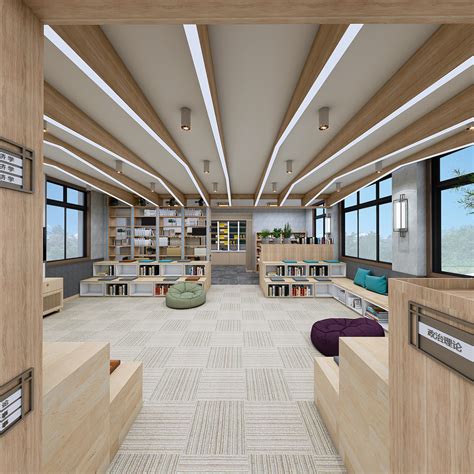 校园图书室设计|空间|家装设计|yesbgb111 - 原创作品 - 站酷 (ZCOOL)