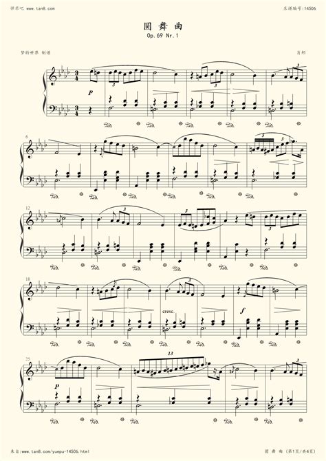 《肖斯塔科维奇第二圆舞曲,钢琴谱》肖斯塔科维奇|弹琴吧|钢琴谱|吉他谱|钢琴曲|乐谱|五线谱|高清免费下载|蛐蛐钢琴网