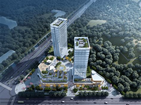 富阳江畔第一地标秦望“城市眼”亮相，将建最高221米塔楼_建设