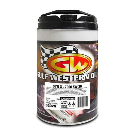 Gulf Western 62020 20L Full Synthetic Engine Oil