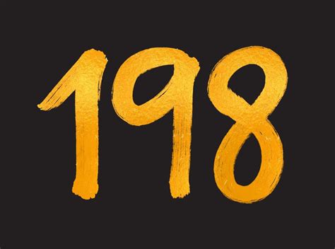 198 Number logo vector illustration, 198 Years Anniversary Celebration ...