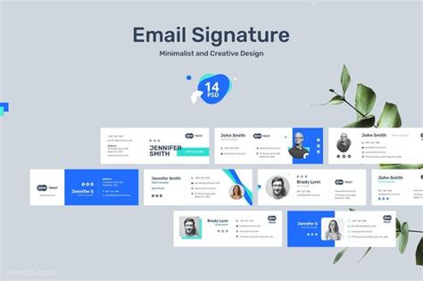 适用于个人&企业的电子邮件签名模板v3.12 ADL Email Siganture v3.12 – 设计小咖