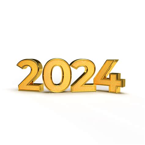 Happy New Year 2024 Golden 3d Numbers, Happy New Year 2024, Gold 2024 ...