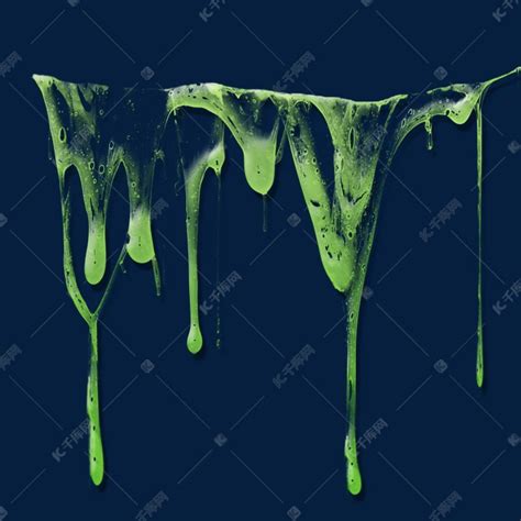 绿色唾沫粘液装饰素材图片免费下载-千库网