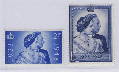 英国1948年 乔治六世和伊丽莎白女王银婚 2全，MNH，Gb366 中邮网[集邮/钱币/邮票/金银币/收藏资讯]收藏品商城