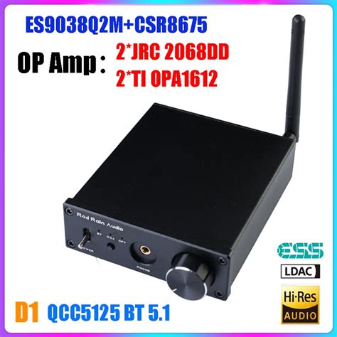 D1 ES9038Q2M DAC QCC5125 블루투스 DAC 보드 APTX HD LDAC HIFI 사운드 디코더 2 ...