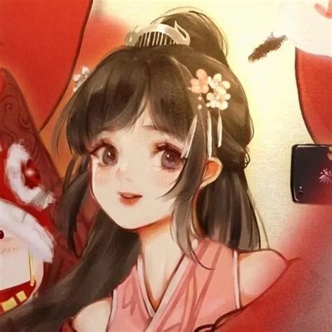 动漫闺蜜头像女生版古风