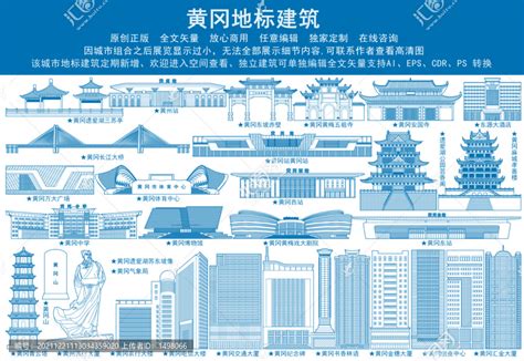 黄冈城市地标,宣传类展板,宣传展板模板,设计模板,汇图网www.huitu.com