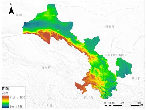 甘肃省DEM数据产品-土地资源类数据-地理国情监测云平台