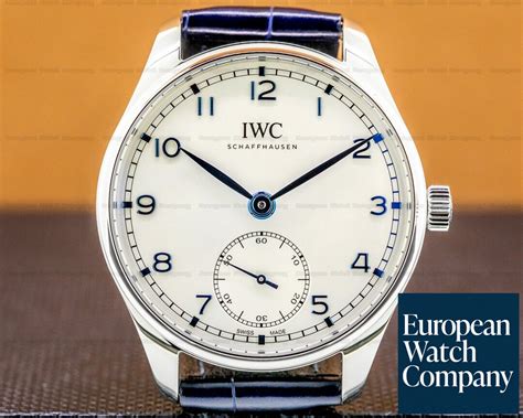 IWC IW358304 Portugieser Automatic 40mm SS Silver Dial / Blue Numerals (39822) | European Watch Co.