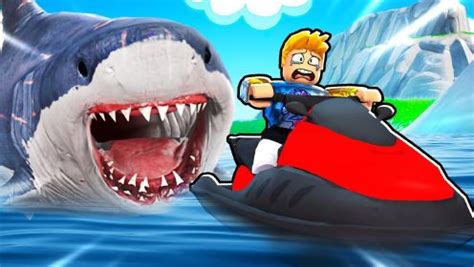 Roblox大白鲨模拟器：巨齿鲨潜入海底把你们都撕碎！