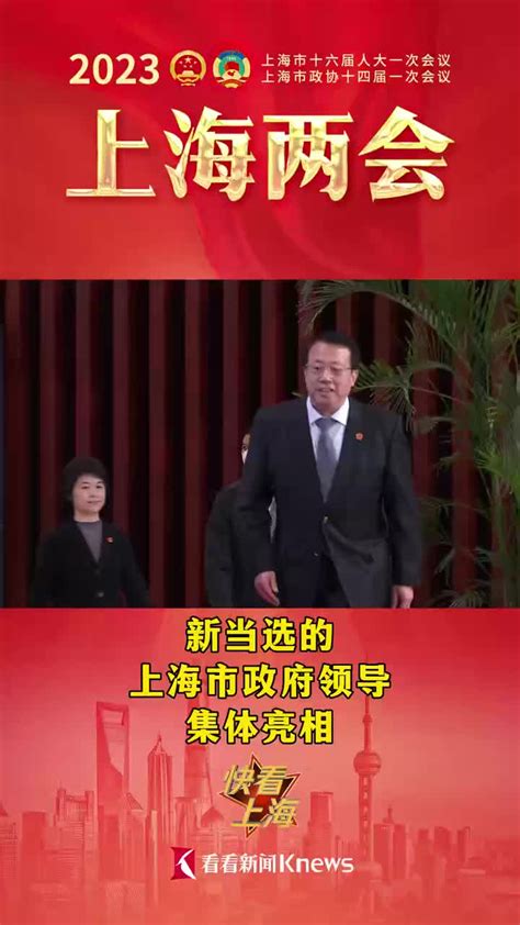 视频｜新一届上海市政府领导班子集体亮相|上海市|市政府_新浪新闻