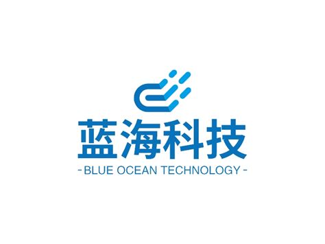蓝海科技logo设计 - 标小智