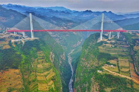 世界第一高桥北盘江大桥|北盘江大桥|高桥|云雾_新浪新闻