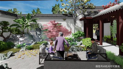 中式庭院中的园林艺术 - 人与自然的完美结合_蜀家匠 - 为您的生活添色彩！