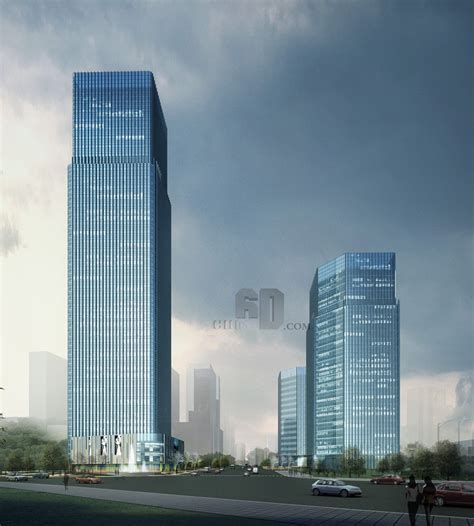 重庆渝中区某地块商务区规划3dmax 模型下载-光辉城市
