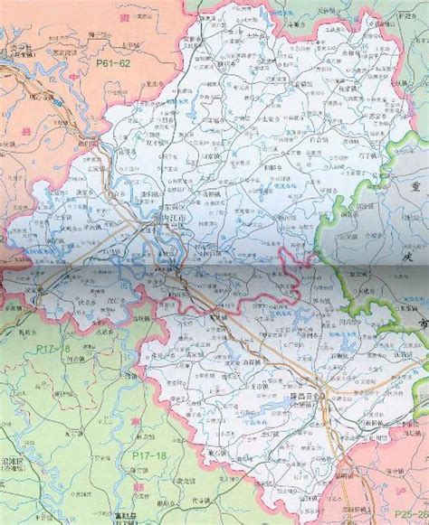 内江市市中区标准地图 - 内江市地图 - 地理教师网