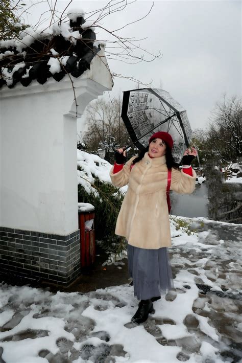 雪中的开心丽丽美女赏雪在园博园！ 第3页-中关村在线摄影论坛