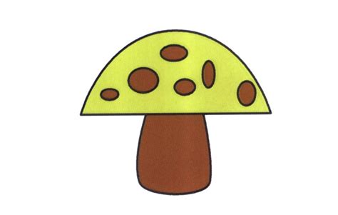 蘑菇简笔画画法-简笔画大全-魔术铺