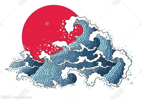 海平面升起的红日背景图片免费下载-千库网