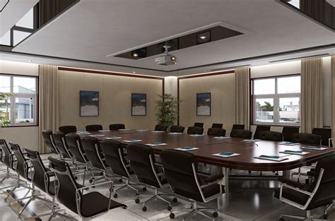 大型会议室效果图高清图片下载-正版图片500610615-摄图网