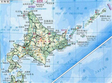日本地形地图图片