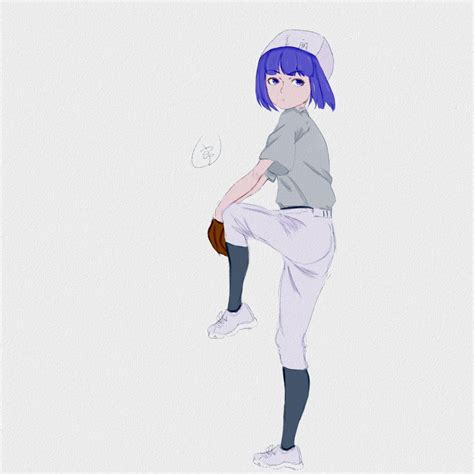 棒球少女 - 插画 - 摸鱼网 - Σ(っ °Д °;)っ 让世界更萌~ mooyuu.com