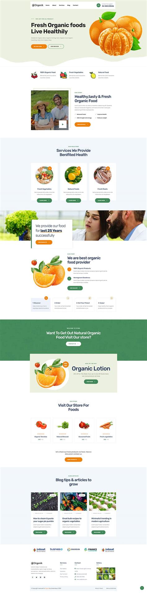 农产品网站模板 瓜果蔬菜网站模板