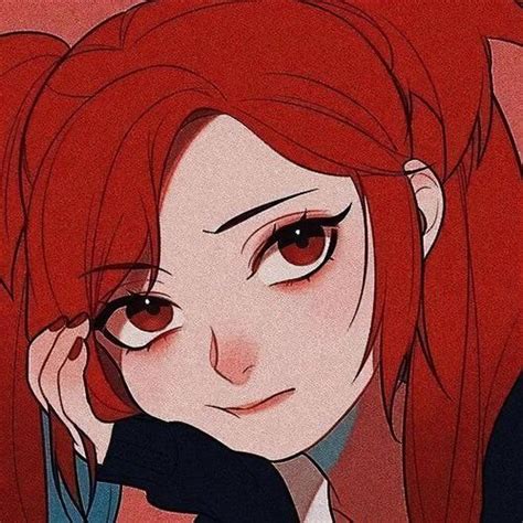 女生动漫头像红色系古风版