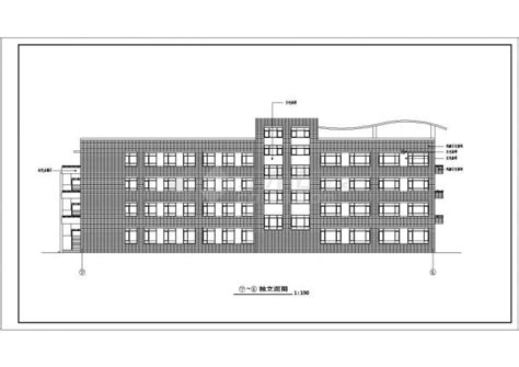 红旗小学教学楼建筑cad图，含设计说明_图纸设计说明_土木在线