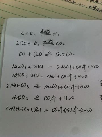 碳酸化学分解方程式