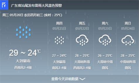 强降雨致广东海丰县成为泽国 汕尾未来三天天气预报-闽南网