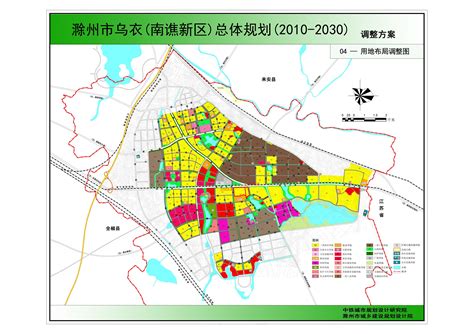 南谯新区规划图（2010-2030）