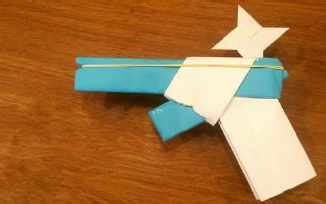 2分钟学会飞镖的折法，4角飞镖手工折纸教程