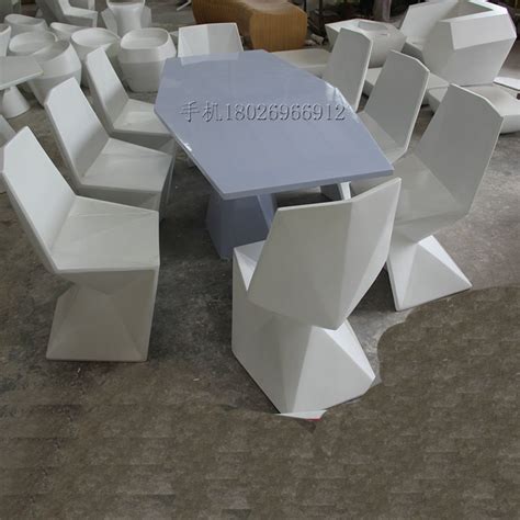 玻璃钢餐桌椅G017-深圳市华望玻璃钢有限公司
