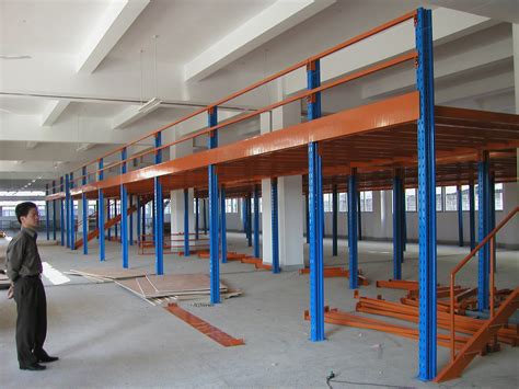 仓库搭二层阁楼货架钢结构平台定制组合式货架仓储钢扣板平台型材-阿里巴巴