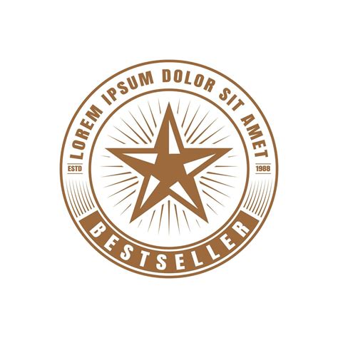 Retro Vintage Western Country Texas Star Badge Emblem Label Stamp Logo ...