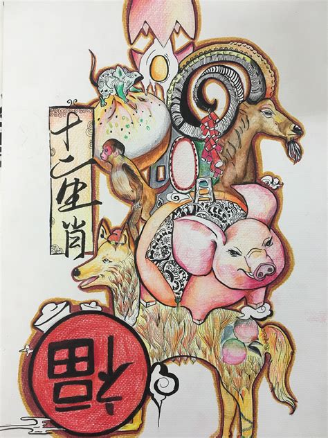 十二生肖纯手工精美剪纸画_剪纸_中国古风图片大全_古风家