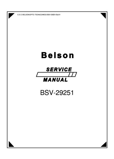 BELSON BSV-29251 Service Manual download, schematics, eeprom, repair ...