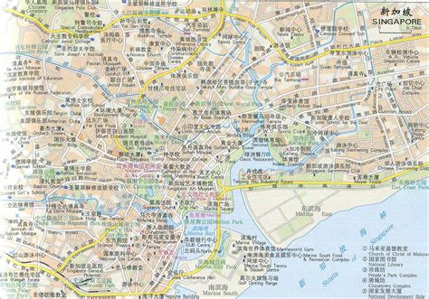新加坡地形版地图 - 新加坡地图 - 地理教师网