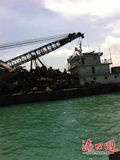 海南海域"金马788"被打捞上岸 该船遇热带风暴沉没_海口网
