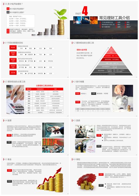 金融理财知识宣讲保险产说会财务管理知识PPT - 彩虹办公